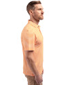 Florida A&M Rattlers Cutter & Buck Virtue Eco Pique Stripe Recycled Mens Polo Orange Burst Side Thumbnail Image