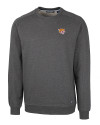 Bethune-Cookman Wildcats Cutter & Buck Saturday Cotton Blend Mens Crew Neck Sweatshirt Charcoal Heather Mannequin Thumbnail Image