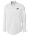 Bowie State Bulldogs Cutter & Buck Epic Easy Care Nailshead Mens Big and Tall Long Sleeve Dress Shirt White Mannequin Thumbnail Image