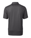 Fort Valley State Wildcats Cutter & Buck Pike Mini Pennant Print Stretch Mens Big and Tall Polo Black Mannequin Back Thumbnail Image
