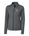 Bethune-Cookman Wildcats Cutter & Buck Shoreline Heathered Womens Full Zip Jacket Charcoal Heather Mannequin Thumbnail Image