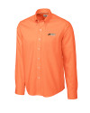 Florida A&M Rattlers Cutter & Buck Epic Easy Care Nailshead Mens Long Sleeve Dress Shirt College Orange Mannequin Thumbnail Image