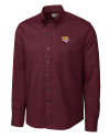 Bethune-Cookman Wildcats Cutter & Buck Epic Easy Care Nailshead Mens Long Sleeve Dress Shirt Bordeaux Mannequin Thumbnail Image