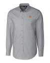 Bethune-Cookman Wildcats Cutter & Buck Stretch Oxford Mens Long Sleeve Dress Shirt Charcoal Mannequin Thumbnail Image