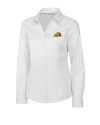 Bowie State Bulldogs Cutter & Buck Epic Easy Care Fine Twill Womens Long Sleeve Dress Shirt White Mannequin Thumbnail Image