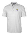 Fort Valley State Wildcats Cutter & Buck Pike Double Dot Print Stretch Mens Big and Tall Polo Charcoal Mannequin Thumbnail Image