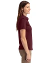 Bethune-Cookman Wildcats Cutter & Buck Prospect Eco Textured Stretch Recycled Womens Short Sleeve Polo Bordeaux Side Thumbnail Image