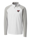 Clark Atlanta Panthers Cutter & Buck Response Lightweight Hybrid Quarter Zip Mens Pullover Windbreaker White Mannequin Thumbnail Image