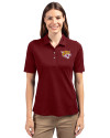 View image 4: Bethune-Cookman Wildcats Cutter & Buck Virtue Recycled Featherlight Pique Womens Polo Bordeaux Front