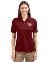 Bethune-Cookman Wildcats Cutter & Buck Virtue Eco Pique Recycled Womens Polo Bordeaux Front Thumbnail Image