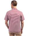 Morehouse Maroon Tigers Cutter & Buck Virtue Eco Pique Stripe Recycled Mens Polo Chutney Back Thumbnail Image