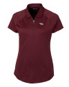 North Carolina Central Eagles Cutter & Buck Forge Stretch Womens Short Sleeve Polo Bordeaux Mannequin Thumbnail Image