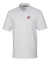 Morehouse Maroon Tigers Cutter & Buck Pike Double Dot Print Stretch Mens Polo White Mannequin Thumbnail Image