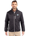 Southern University Jaguars Cutter & Buck Rainier PrimaLoft®  Mens Big and Tall Eco Insulated Puffer Jacket Black Front Thumbnail Image
