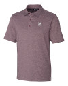 Morehouse Maroon Tigers Cutter & Buck Forge Heathered Stretch Mens Polo Bordeaux Heather Mannequin Thumbnail Image