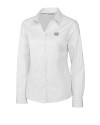 View image 6: Southern University Jaguars Cutter & Buck Epic Easy Care Fine Twill Womens Long Sleeve Dress Shirt White Mannequin