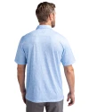 Tampa Bay Rays Cutter & Buck Pike Constellation Print Stretch Mens Polo Atlas Light Blue Back Thumbnail Image