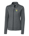 Xavier Gold Rush Cutter & Buck Shoreline Heathered Womens Full Zip Jacket Charcoal Heather Mannequin Thumbnail Image