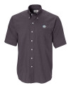 Southern University Jaguars Cutter & Buck Epic Easy Care Nailshead Mens Short Sleeve Dress Shirt Black Mannequin Thumbnail Image