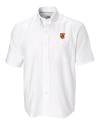 Tuskegee Golden Tigers Cutter & Buck Epic Easy Care Nailshead Mens Short Sleeve Dress Shirt White Mannequin Thumbnail Image