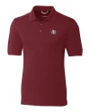 View image 4: Texas Southern Tigers Cutter & Buck Advantage Recycled Cotton-Blend Pique Mens Polo Bordeaux Mannequin