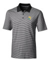 Xavier Gold Rush Cutter & Buck Forge Tonal Stripe Stretch Mens Big and Tall Polo Black Mannequin Thumbnail Image