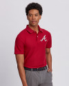 Atlanta Braves Cutter & Buck Big & Tall Breakthrough Polo Cardinal Red Front Thumbnail Image