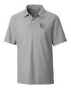 Kansas City Royals Cutter & Buck Big & Tall Breakthrough Polo Polished Medium Gray Mannequin Thumbnail Image
