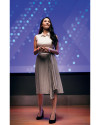View image 9: Cutter & Buck Womens Clare Polo White Lifestyle 2