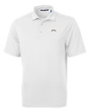 Los Angeles Chargers Cutter & Buck Virtue Eco Pique Recycled Mens Polo White Mannequin Thumbnail Image