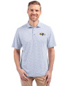 Baltimore Ravens Cutter & Buck Virtue Recycled Botanical Print Featherlight Pique Mens  Polo Hyacinth Front Thumbnail Image