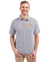 Houston Astros Cutter & Buck Virtue Eco Pique Botanical Print Recycled Mens Polo Navy Blue Front Thumbnail Image