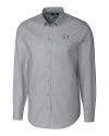 Texas Southern Tigers Cutter & Buck Stretch Oxford Mens Long Sleeve Dress Shirt Charcoal Mannequin Thumbnail Image