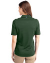 Green Bay Packers Cutter & Buck Virtue Eco Pique Recycled Womens Polo Hunter Green Back Thumbnail Image