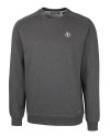 Texas Southern Tigers Cutter & Buck Saturday Cotton Blend Mens Crew Neck Sweatshirt Charcoal Heather Mannequin Thumbnail Image