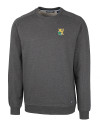 Xavier Gold Rush Cutter & Buck Saturday Cotton Blend Mens Crew Neck Sweatshirt Charcoal Heather Mannequin Thumbnail Image