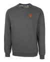 Tuskegee Golden Tigers Cutter & Buck Saturday Cotton Blend Mens Crew Neck Sweatshirt Charcoal Heather Mannequin Thumbnail Image