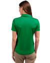 Xavier Gold Rush Cutter & Buck Prospect Eco Textured Stretch Recycled Womens Short Sleeve Polo Kelly Green Back Thumbnail Image