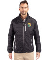 Xavier Gold Rush Cutter & Buck Rainier PrimaLoft®  Mens Big and Tall Eco Insulated Puffer Jacket Black Front Thumbnail Image