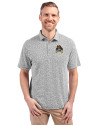 East Carolina Pirates Cutter & Buck Virtue Eco Pique Botanical Print Recycled Mens Polo Black Front Thumbnail Image