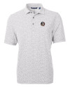 Florida State Seminoles Cutter & Buck Virtue Eco Pique Botanical Print Recycled Mens Polo Polished Medium Gray Mannequin Thumbnail Image