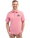 Gonzaga Bulldogs Cutter & Buck Virtue Eco Pique Botanical Print Recycled Mens Polo Red Front Thumbnail Image