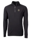 Florida State Seminoles Cutter & Buck Adapt Eco Knit Stretch Recycled Mens Big and Tall Quarter Zip Pullover Black Mannequin Thumbnail Image