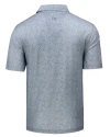 Florida State Seminoles Cutter & Buck Pike Constellation Print Stretch Mens Polo Polished Medium Gray Mannequin Back Thumbnail Image