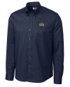 Drexel Dragons Cutter & Buck Epic Easy Care Nailshead Mens Long Sleeve Dress Shirt Navy Blue Mannequin Thumbnail Image