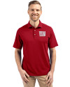 New York Giants Cutter & Buck Virtue Eco Pique Recycled Mens Big and Tall Polo Cardinal Red Front Thumbnail Image