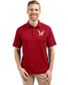 Eastern Washington Eagles Cutter & Buck Virtue Eco Pique Recycled Mens Big and Tall Polo Cardinal Red Front Thumbnail Image