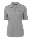 North Carolina A&T Aggies Cutter & Buck Virtue Eco Pique Recycled Womens Polo Polished Medium Gray Mannequin Thumbnail Image
