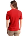 Gonzaga Bulldogs Cutter & Buck Virtue Eco Pique Recycled Womens Polo Red Back Thumbnail Image