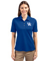 Kentucky Wildcats Cutter & Buck Virtue Eco Pique Recycled Womens Polo Tour Blue Front Thumbnail Image